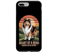 Cuore di un eroe - Rough Collie Spirit Vintage Design Custodia per iPhone 7 Plus/8 Plus