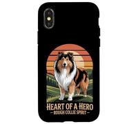 Cuore di un eroe - Rough Collie Spirit Vintage Design Custodia per iPhone X/XS