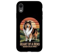 Cuore di un eroe - Rough Collie Spirit Vintage Design Custodia per iPhone XR