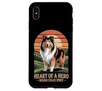 Cuore di un eroe - Rough Collie Spirit Vintage Design Custodia per iPhone XS Max
