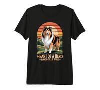 Cuore di Un Eroe - Rough Collie Spirit Vintage Design Maglietta Premium