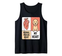 Cuore di Una Persona Normale Il Mio Cuore Amanti dei Cani Canotta