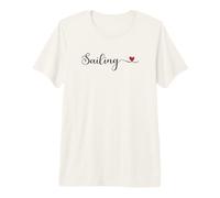 Cuore di Vela Carino Scritto a Mano Tipografia Regalo Maglietta Premium