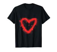 Cuore dipinto a spruzzo Maglietta