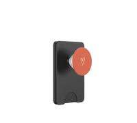 Cuore disegnato a mano arancione corallo amore minimalista PopSockets PopWallet per MagSafe