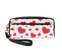 Cuore disperso, Borsa per il trucco Borsa per cosmetici Borsa da viaggio portatile da toilette Astuccio in pelle per donne e ragazze
