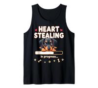 Cuore Doberman Pinscher Dog divertente regalo Doberman cucciolo Canotta