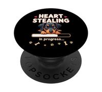Cuore Doberman Pinscher Dog divertente regalo Doberman cucciolo PopSockets PopGrip Adesivo