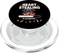 Cuore Doberman Pinscher Dog divertente regalo Doberman cucciolo PopSockets PopGrip per MagSafe