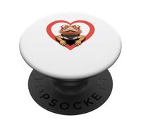 Cuore Drago Barbuto Occhiali PopSockets PopGrip Adesivo