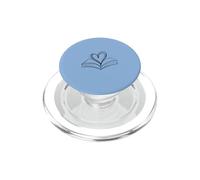 Cuore e libro celeste PopSockets PopGrip per MagSafe