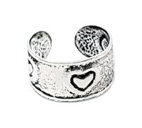Cuore Ear Cuff Love Earring Argento Sterling 925 Elica Orbitale Gioielli Etnici