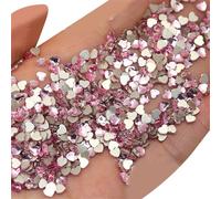 Cuore farfalla cristallo fondo piatto arte strass Art Decor