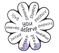 Cuore fiore smalto Pin: Sonno & Piccole cose, Klein, Metallo non prezioso