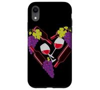 Cuore Forma Uva Acino Bottiglia Di Vino Custodia per iPhone XR