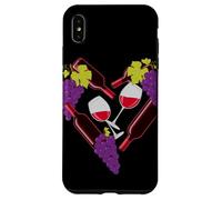 Cuore Forma Uva Acino Bottiglia Di Vino Custodia per iPhone XS Max