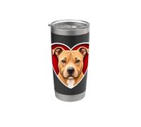 Cuore Fulvo Pitbull Bicchiere termico in acciaio inox doppia parete