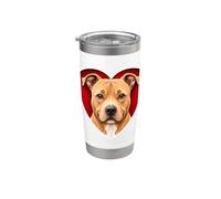 Cuore Fulvo Pitbull Bicchiere termico in acciaio inox doppia parete