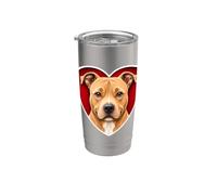 Cuore Fulvo Pitbull Bicchiere termico in acciaio inox doppia parete