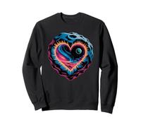 Cuore Galassia Cratere Amore Cosmico Pianeta Cielo Romantico Felpa
