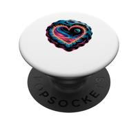 Cuore Galassia Cratere Amore Cosmico Pianeta Cielo Romantico PopSockets PopGrip Adesivo