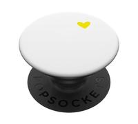 Cuore Giallo Amore e Positività Per Uomo, Donna, Bambini PopSockets PopGrip Adesivo