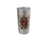 Cuore Gotico con Rose e Spada per Amore e Dolore Bicchiere termico in acciaio inox doppia parete