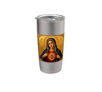 Cuore Immacolato Cattolico di Maria Bicchiere termico in acciaio inox doppia parete