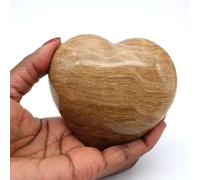 Cuore in Diaspro da 360 grammi e 85 millimetri, Minerale Diaspro del Madagascar, Minerale Autentico, Opera Esclusiva, Minerale da Collezione, Pietra di Fortuna