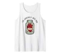 Cuore in Jar Pun Carino Creepy Valentine Amore Estetica Canotta