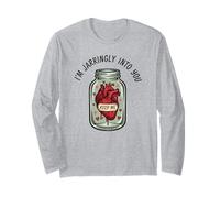 Cuore in Jar Pun Carino Creepy Valentine Amore Estetica Maglia a Manica