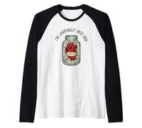 Cuore in Jar Pun Carino Creepy Valentine Amore Estetica Maglia con Maniche Raglan