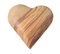 Cuore in Legno di ulivo di Gerusalemme, da Betlemme, 6,3 cm