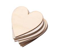 Cuore in Legno, Piccoli Cuori in Legno per Artigianato Cuori in Legno per Libro degli Ospiti, Ornamenti in Legno Non Finiti Fai da Te Abbellimenti per San Festa di Compleanno
