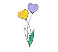Cuore In Metallo Colorato | In Metallo A Forma Di Di Cuore | Love Flower Sign Decorazione Da Giardino, Impermeabile E Resistente Alla Corrosione, Ornamento Di Arte Da Giardino Per