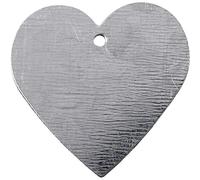 Cuore in metallo, dimensioni 30 x 30 mm, 15 pezzi