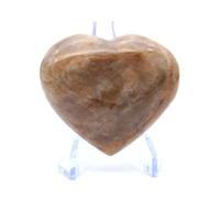 Cuore in Microclina da 140 grammi e 60 millimetri, Minerale Microclina del Madagascar, Minerale Autentico, Esemplare Unico, Minerale da Collezione, Pietra di Pace