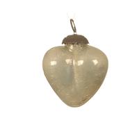 Cuore in vetro da appendere 7,5 cm.