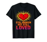 Cuore incrinato Ancora Spezzato ma Amato - Christian Redemption Maglietta