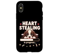 Cuore inglese Springer Spaniel Dog divertente regalo Springer Puppy Custodia per iPhone X/XS
