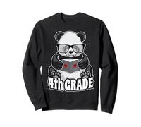 Cuore Insegnante Lettore Libro Panda Scuola 4th Grade Felpa