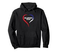Cuore Intorno San Antonio Texas | Amo San Antonio Texas Felpa con Cappuccio