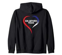 Cuore Intorno San Antonio Texas | Amo San Antonio Texas Felpa con Cappuccio