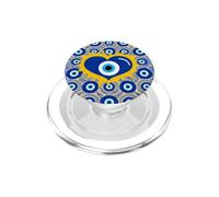 Cuore Kako Mati blu scuro con occhio greco malocchio PopSockets PopGrip per MagSafe