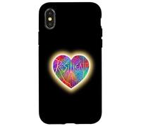 Cuore Kintsugi arcobaleno resiliente Custodia per iPhone X/XS
