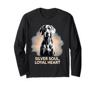 Cuore Leale Silver Soul | Elegante Cane Weimaraner Maglia a Manica