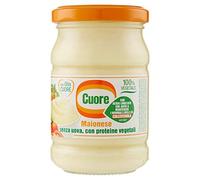 Cuore, Maionese Vegetale, Senza Uova, con Proteine Vegetali, con Acido Linoleico e Vitamine E e B6, Confezione da 6 x 180 gr