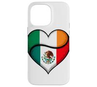 Cuore Metà Irlandese Messicano Radici Eredità Orgoglio Custodia per iPhone 14 Pro Max