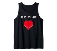 Cuore miner nerd geek coder amore rosso 8bit game pixel Canotta