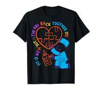 Cuore Neon Puzzle Medical Design - Caring Healer Maglietta
